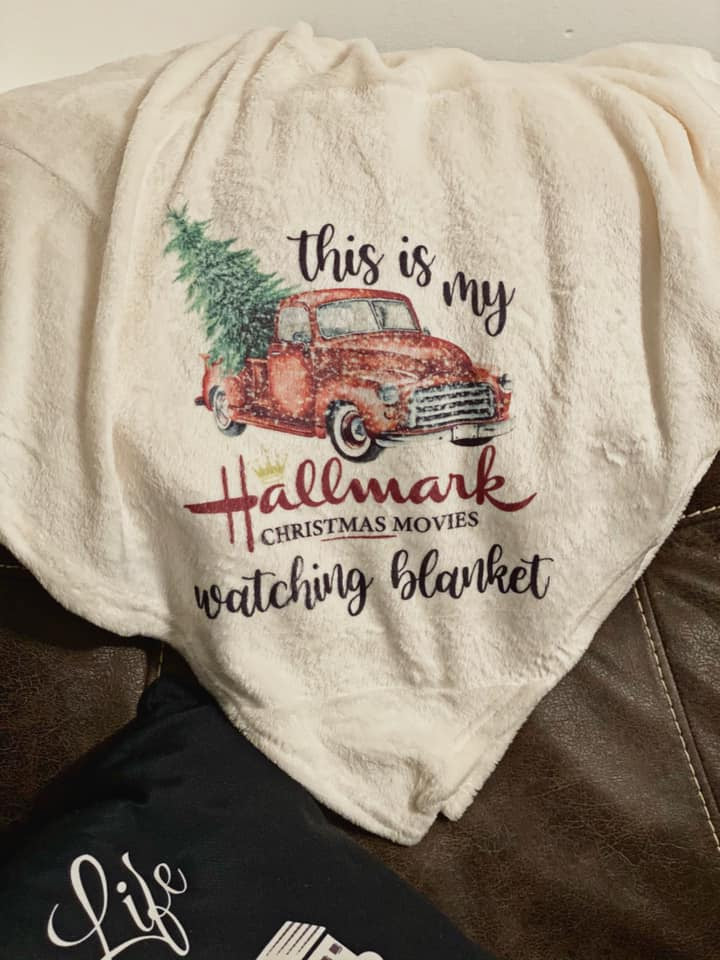 This is my hallmark watching outlet blanket