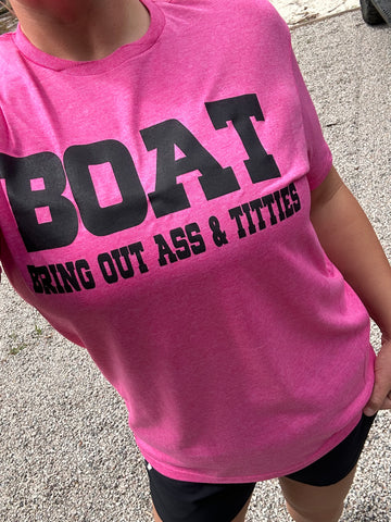 BOAT Hot pink T