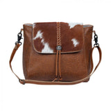 Mahogany Leather & Hair On Bag