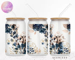 Blue floral 16oz