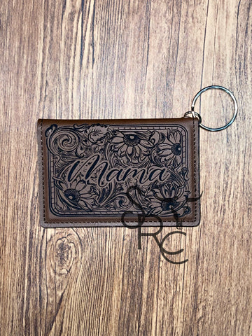 Mama Tooled keychain wallet