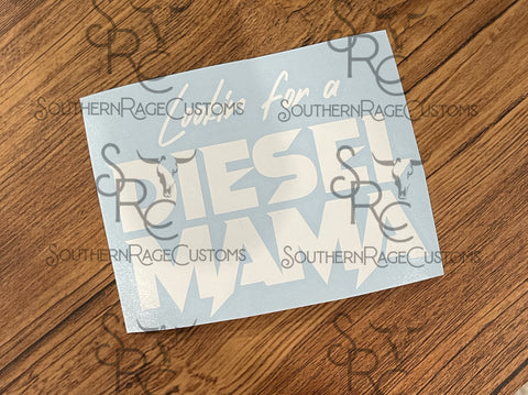 Diesel Mama Decal (Choose a Color)