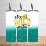 stay wild teal bottom