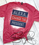 ALEXA Change the president RED