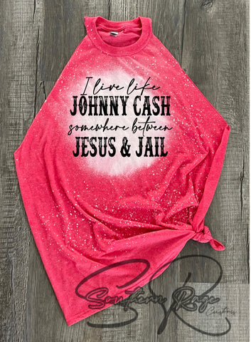 i love like johnny cash RED T