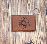 Sunflower keychain wallet